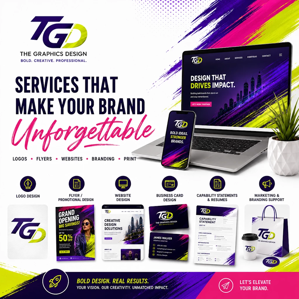 Custom logo design and unforgettable branding services in Atlanta Georgia