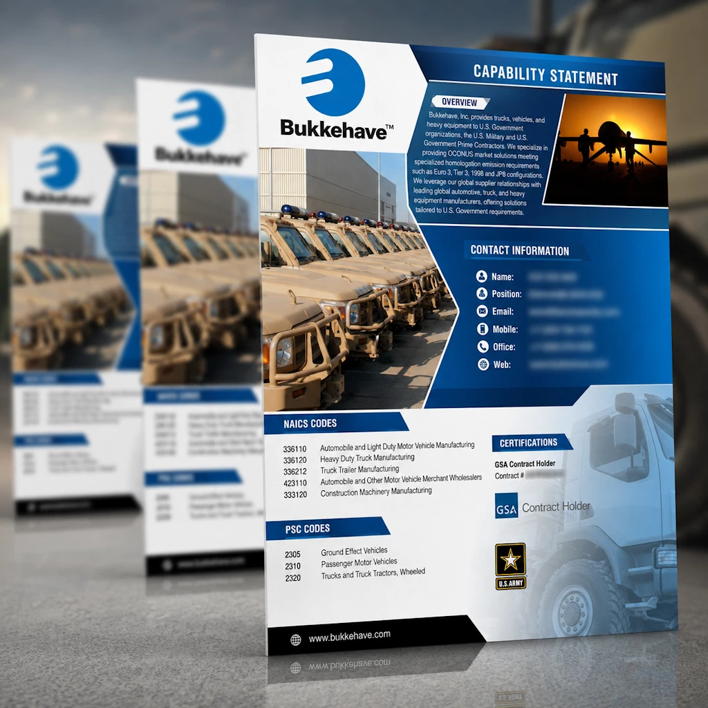 Bukkehave government and military vehicle capability statement design