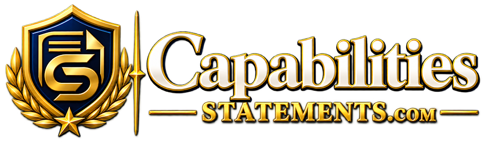 Capabilities Statements Professional Capability Statement Design